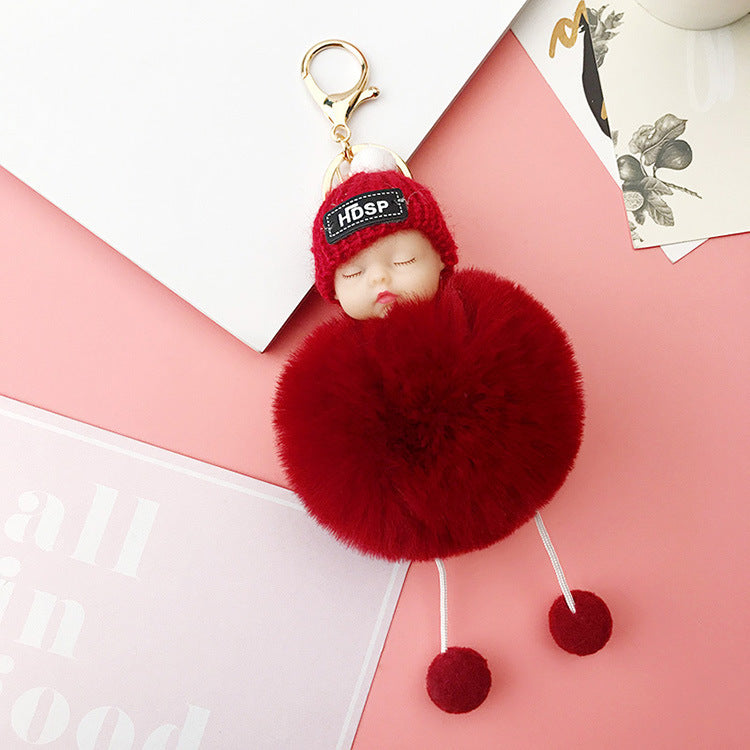 Wholesale Cartoon Sleeping Dream Doll Plush Keychains